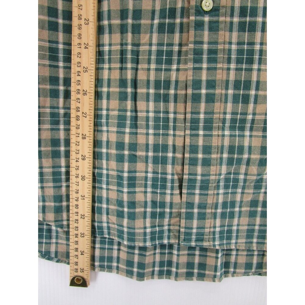 VINTAGE Abercrombie & Fitch Shirt Large Button Up Big Shirt Plaid 90s - Picture 4 of 10